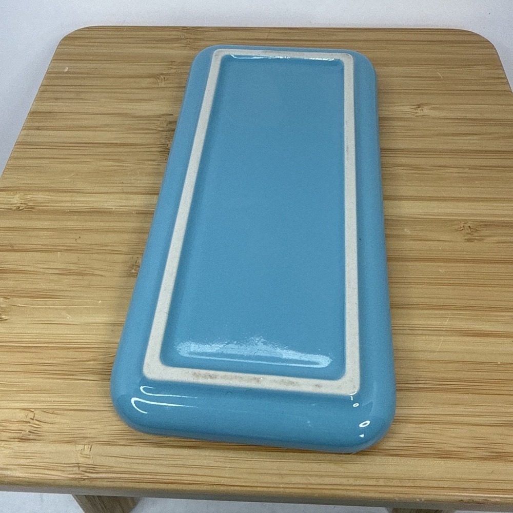 Le Creuset Stoneware Signature Turquoise Covered Butter Dish Lid Underplate EUC - Picture 7 of 8